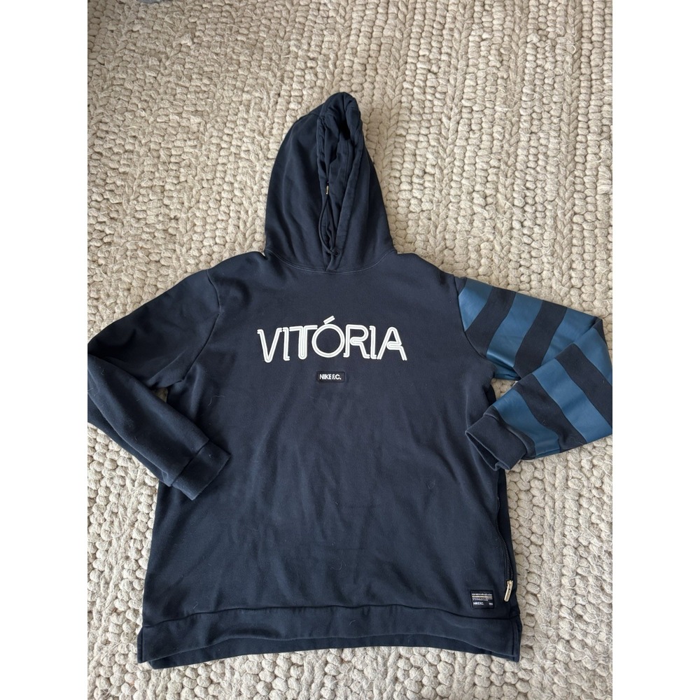 Vintage Nike FC Soccer/Futball XL Victoria Hooded Sweatshirt Made In‎ USA 1994